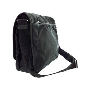 Prada front Black Nylon Bag Tessuto buckle Messenger
